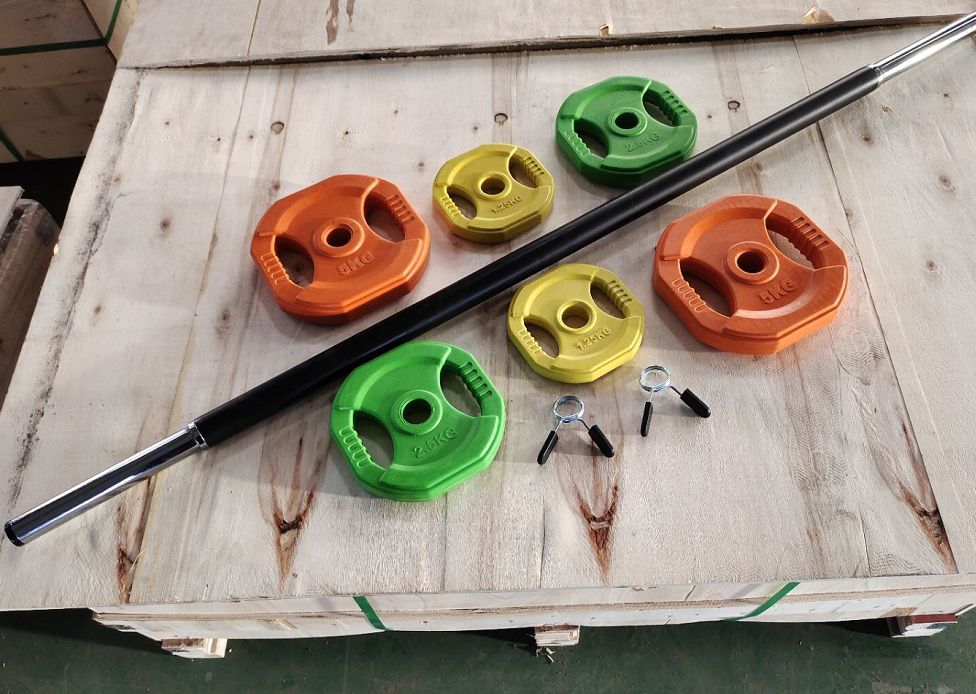 20kg colorful aerobic pump barbell set