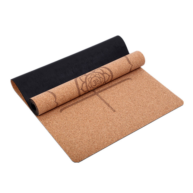 Natural Rubber Cork Yoga Mat