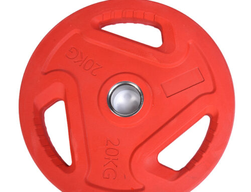 New Style Color-coded Tri-grip Rubber Barbell Weightlifting Plates